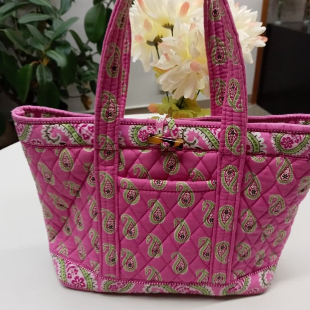 Vera Bradley Pink Paisley Tota